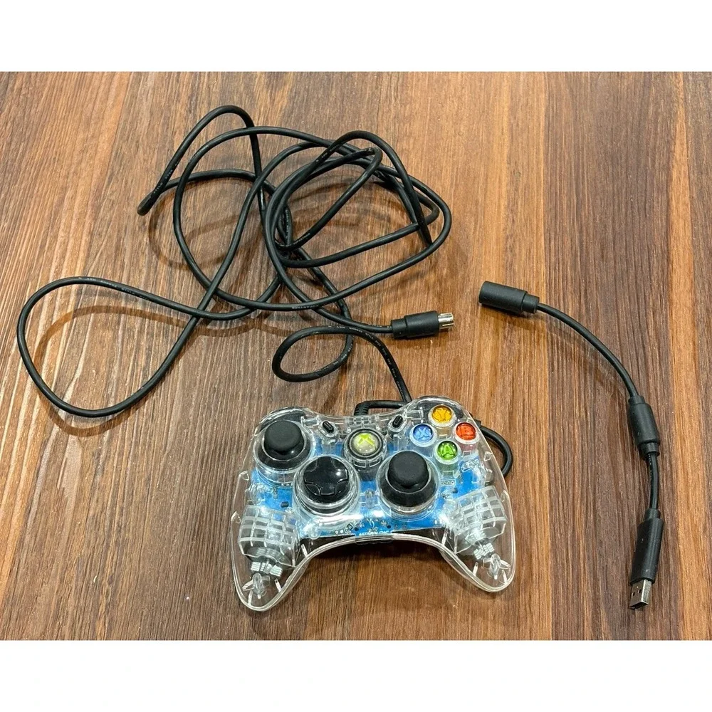 Microsoft Xbox 360 clear Afterglow PL 3702 Wired Controller